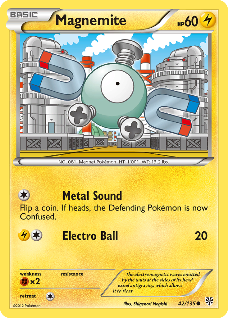 Magnemite (42/135) [Negro y Blanco: Tormenta Plasma]