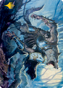 Carte artistique Brute de Rage-lunaire (Signature estampée or) [Série artistique Innistrad : Chasse de minuit]