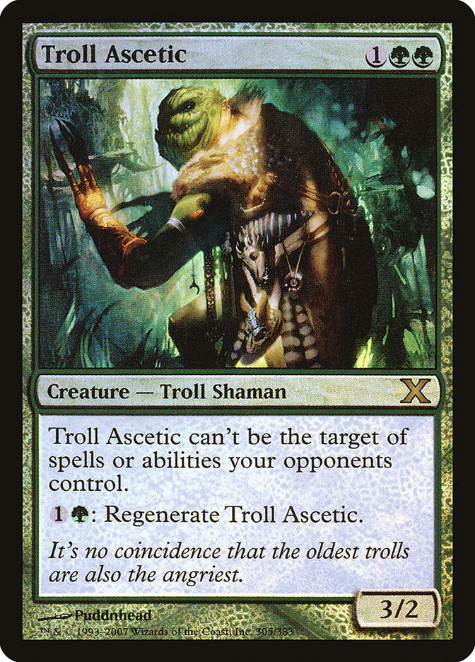 Ascète troll (Premium Foil) [Dixième édition]