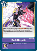 Desesperación Oscura [BT3-108] [Lanzamiento de Booster Especial Ver.1.5]