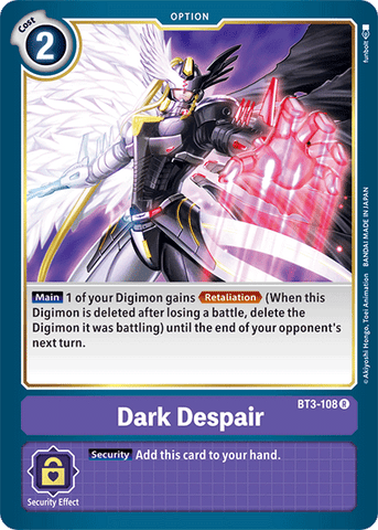 Sombre Désespoir [BT3-108] [Release Special Booster Ver.1.5]