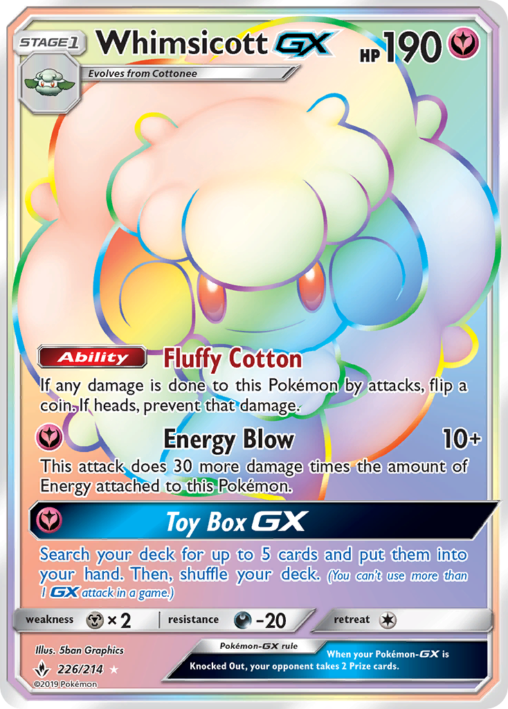 Whimsicott GX (226/214) [Sol y Luna: Lazos Indestructibles]