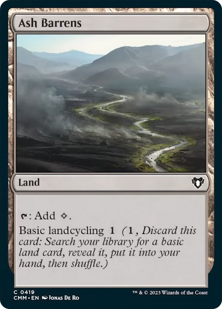 Friches cendrées [Commander Masters]