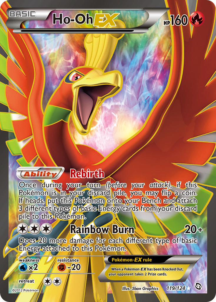 Ho-Oh EX (119/124) [Negro y Blanco: Dragones Majestuosos]