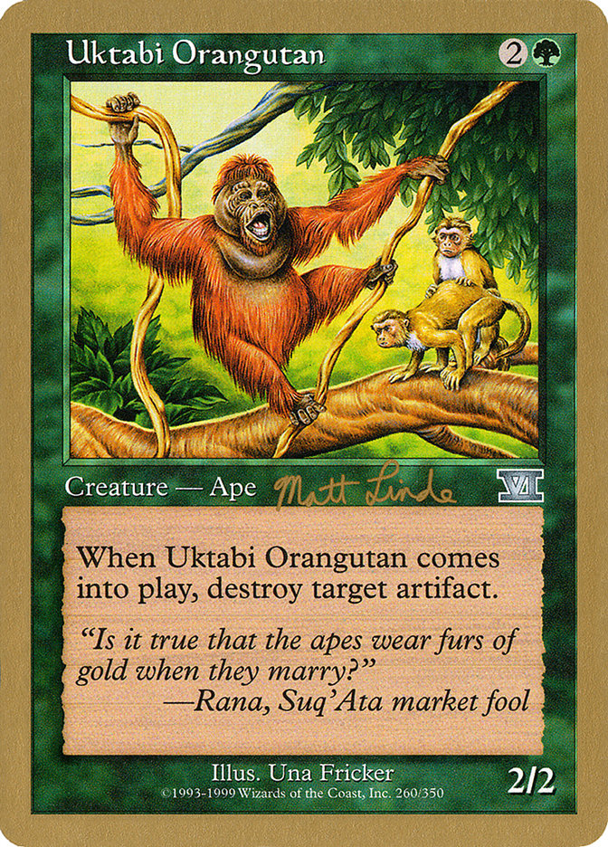 Orang-outan d'Uktabi (Matt Linde) [Decks des Championnats du Monde 1999]
