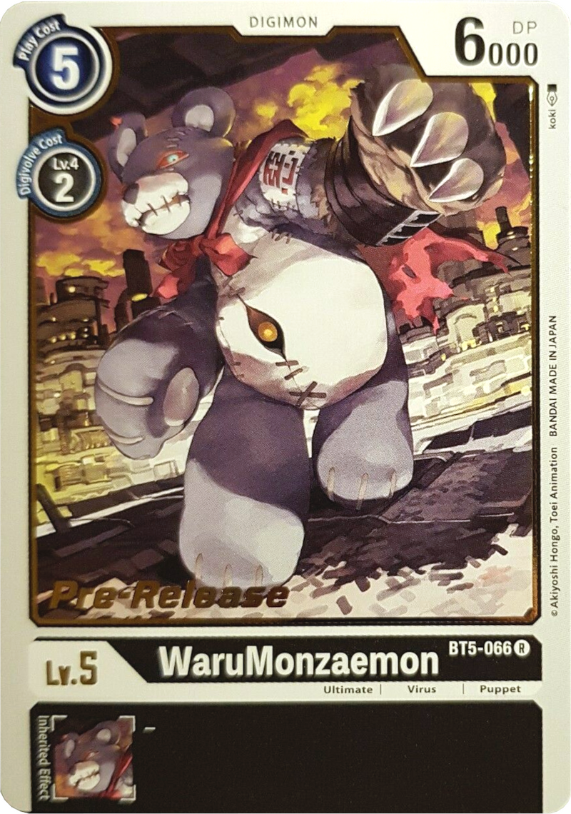 WaruMonzaemon [BT5-066] [Cartas Promocionales de Prelanzamiento Batalla de Omni]