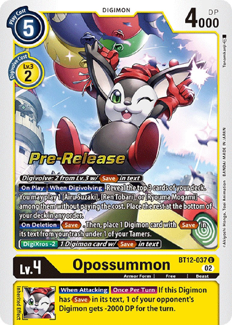 Opossummon [BT12-037] [Cartas de Prerlanzamiento de Across Time]