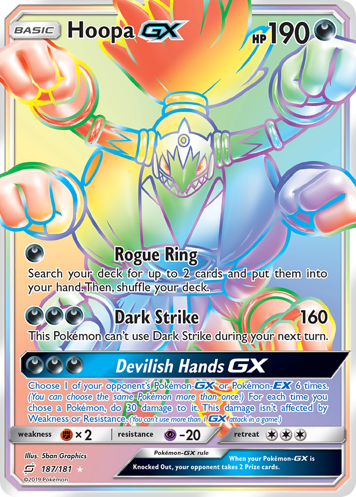 Hoopa GX (187/181) [Sol y Luna: Unión de Equipos]