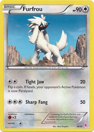 Furfrou (16/30) [XY: Kit d'apprentissage - Nymphali]