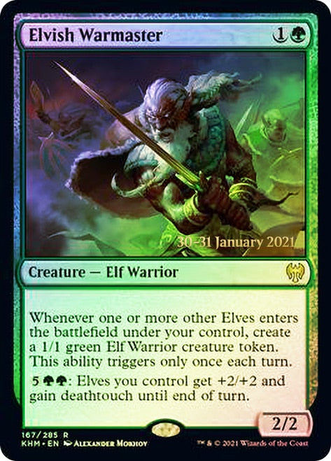 Maître de guerre elfe [Kaldheim Prerelease Promos]