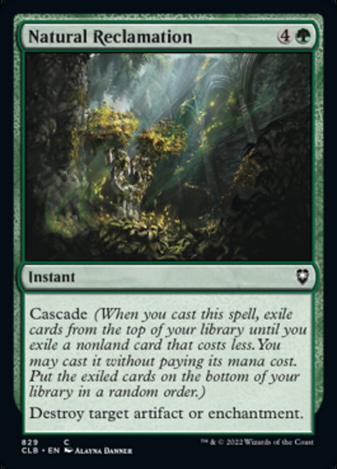 Restauration naturelle [Commander Legends : Bataille de la Porte de Baldur]
