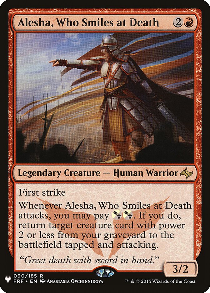 Alesha, celle qui sourit à la mort [La Liste]