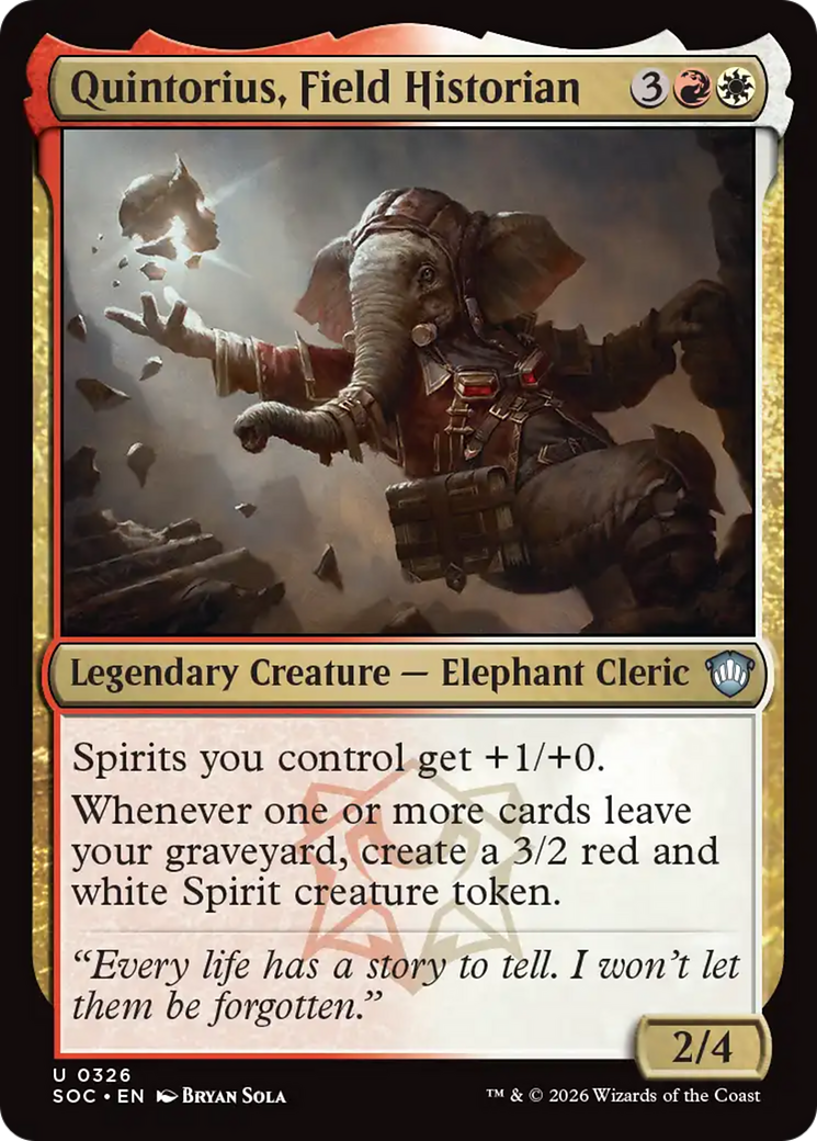 Quintorius, historiador de campo [Commander de Secretos de Strixhaven]