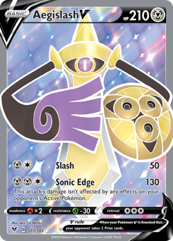 Aegislash V (177/185) [Espada y Escudo: Voltaje Vívido]