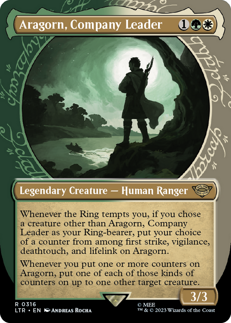 Aragorn, chef de compagnie (cadre vitrine) [Le Seigneur des Anneaux : Contes de la Terre du Milieu]