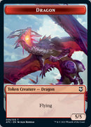 Dragon // Jeton double-face Esprit Dragon [Donjons & Dragons : Aventures dans les Royaumes Oubliés Jetons Commander]