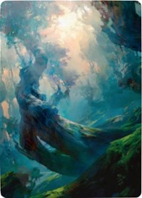 Bosque 3 Carta de Arte [Serie de Arte de Zendikar Rising]