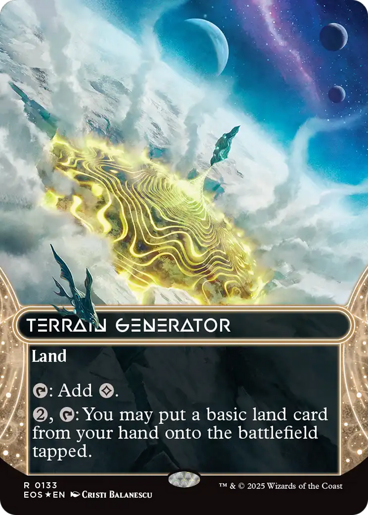 Générateur de terrain (0133) (Sans bordure) (Feuille galaxie) [Bord de l'éternité : Vues stellaires]