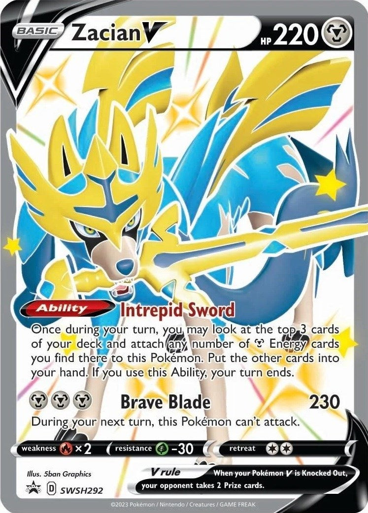 Zacian V (SWSH292) [Espada y Escudo: Promos Black Star]