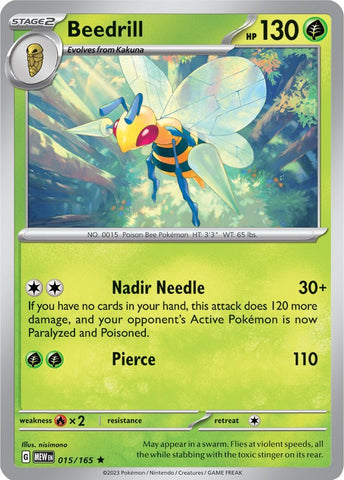 Beedrill (015/165) [Escarlata y Púrpura 151]