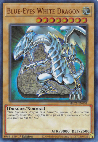 Dragon Blanc aux Yeux Bleus (Terminal de Duel) [HAC1-EN001] Parallel Rare