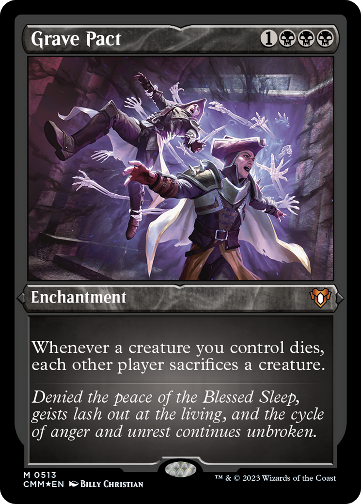 Pacte des tombes (gravure à l'acide) [Commander Masters]