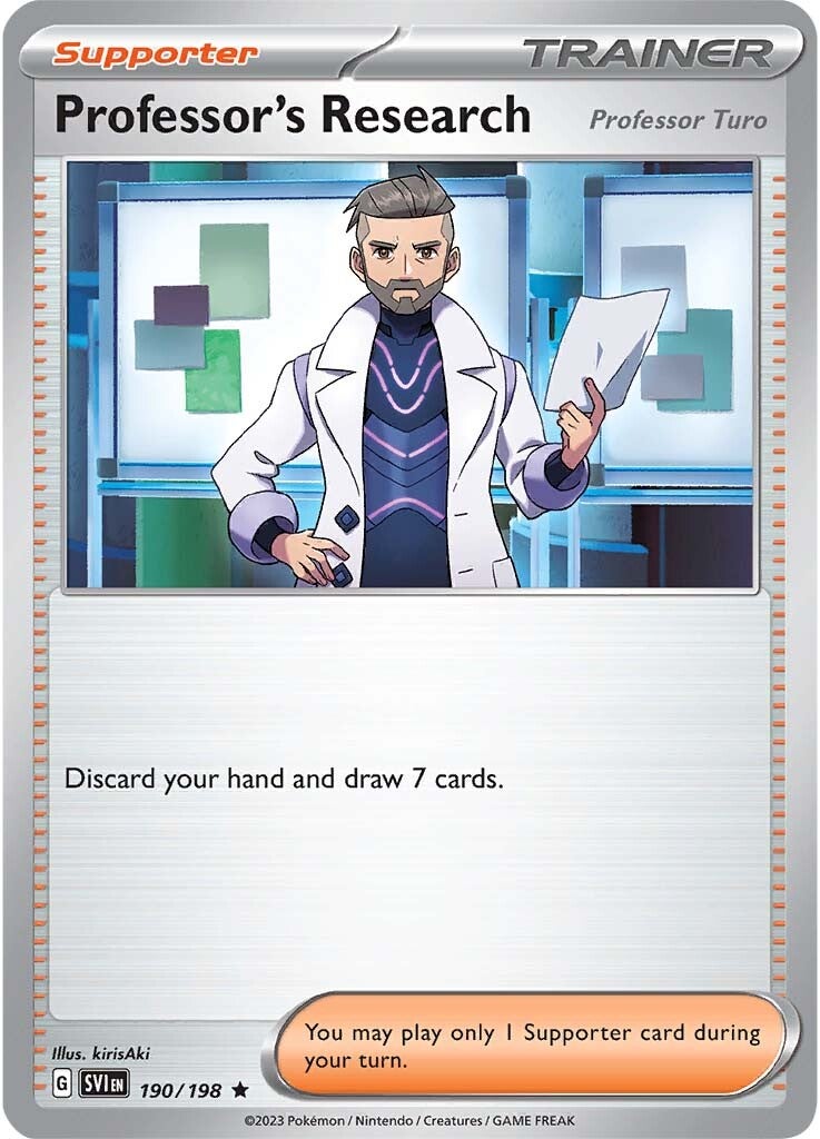 Investigación del Profesor (Profesor Turo) (190/198) [Escarlata y Púrpura: Set Base]