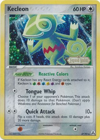 Kecleon (37/92) (Estampada) [EX: Legend Maker]