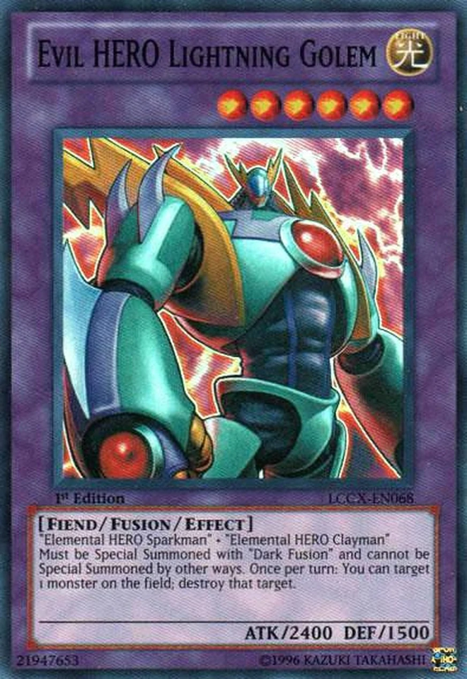 HEROS Maléfiques Golem Foudroyant [LCGX-FR068] Super Rare