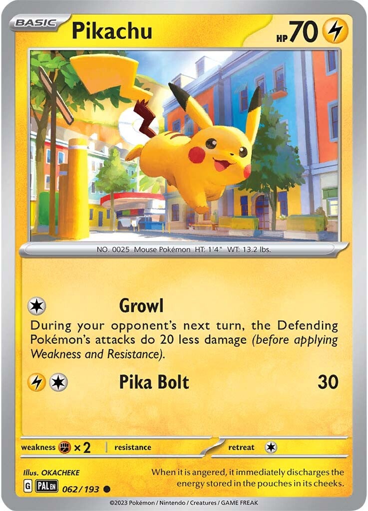 Pikachu (062/193) [Escarlata y Púrpura: Evolución en Paldea]