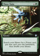 Tres Visitas (Arte Extendido) [Commander Legends]
