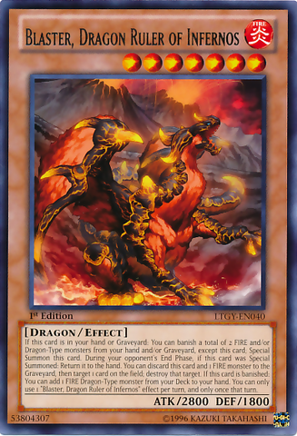 Blaster, Señor Dragón de los Infiernos [LTGY-SP040] Rara