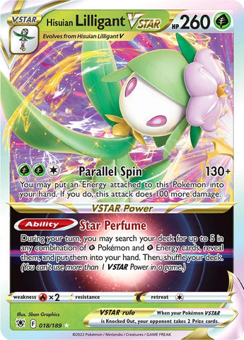 Lilligant de Hisui VSTAR (018/189) [Espada y Escudo: Resplandor Astral]