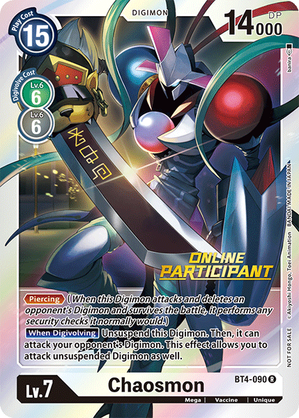 Chaosmon [BT4-090] (Participante en línea) [Promociones Gran Leyenda]