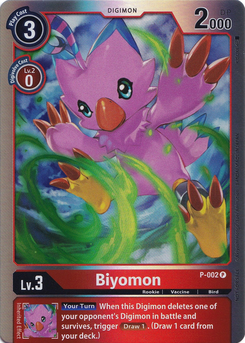 Biyomon [P-002] (Holográfica Arcoíris) [Cartas Promocionales]