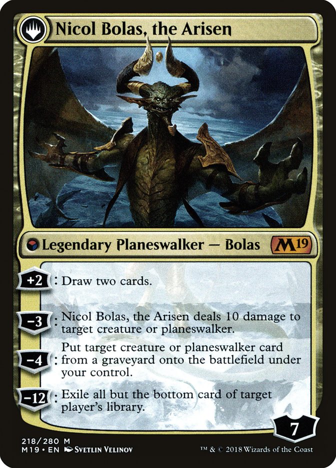 Nicol Bolas, le Dévastateur // Nicol Bolas, l'Eveilé [Promos avant-première de l'édition de base 2019]