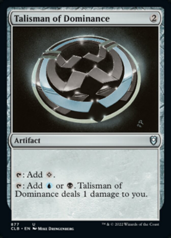Talisman de domination [Commander Legends : Battle for Baldur's Gate]