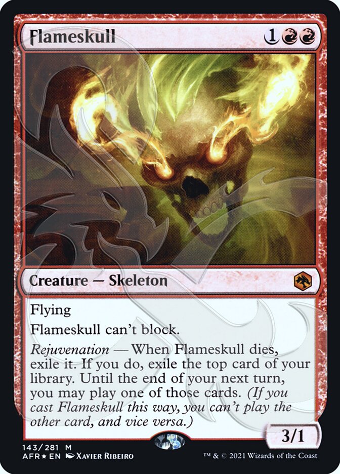 Crâne enflammé (Promo Ampersand) [Dungeons & Dragons: Adventures in the Forgotten Realms Promos]
