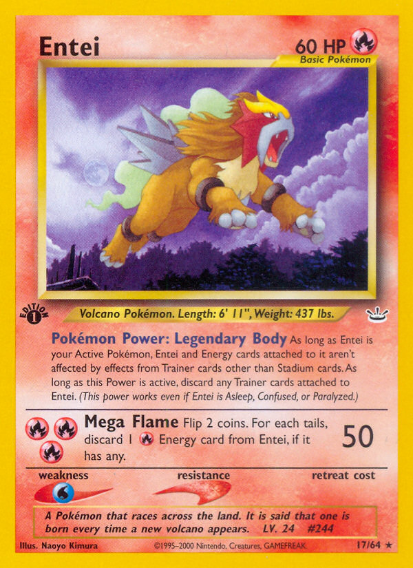Entei (17/64) [Neo Revelation 1.ª edición]