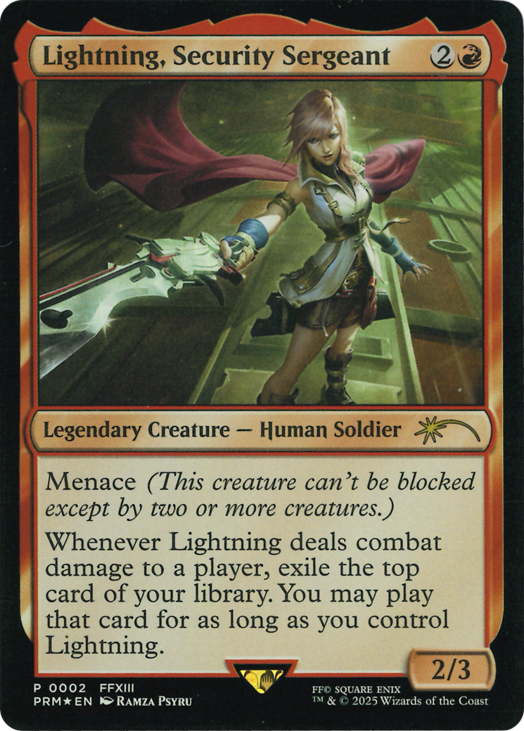 Lightning, Sergent de la sécurité (Pack Costco) [Promos FINAL FANTASY]