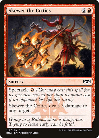 Ensartar a los críticos [Ravnica Allegiance]