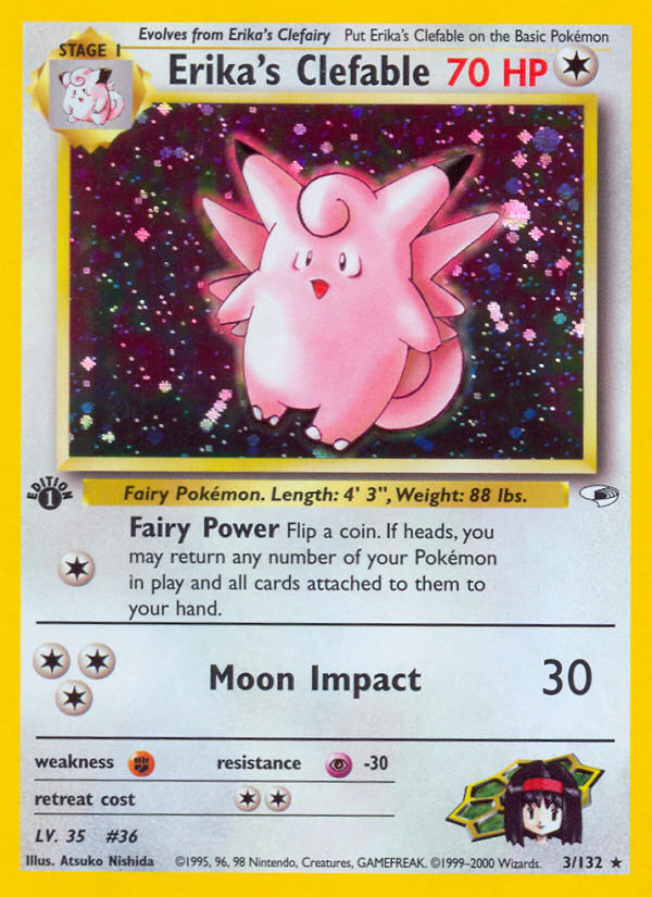Clefable de Erika (3/132) [Gym Heroes 1.ª edición]