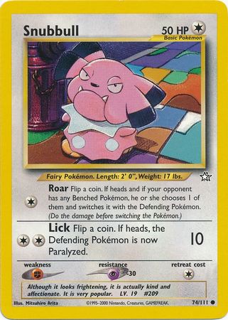 Snubbull (74/111) [Neo Genesis Illimitée]