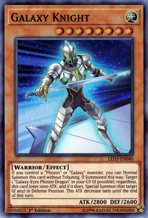 Galaxy Knight [LED3-SP040] Súper Rara
