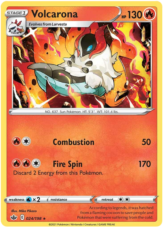 Volcarona (024/198) [Espada y Escudo: Reinado Helado]