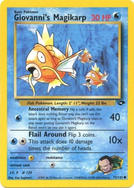 Magicarpe de Giovanni (73/132) [Défi des Champions Illimité]