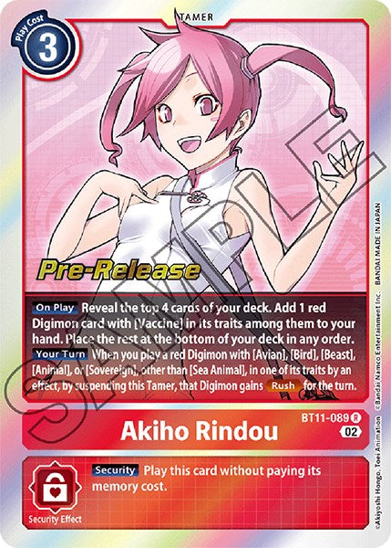 Akiho Rindou [BT11-089] [Promos de Prelanzamiento Fase Dimensional]