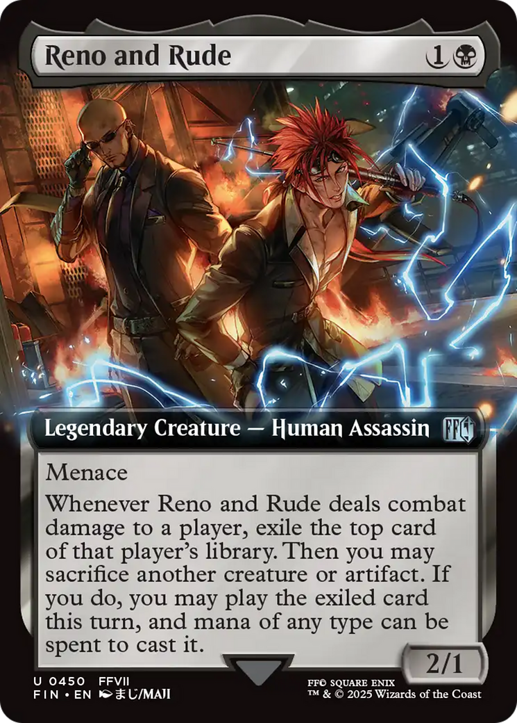 Reno et Rude (Illustration étendue) [FINAL FANTASY]