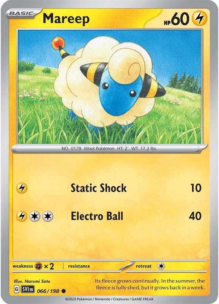 Mareep (066/198) [Escarlata y Púrpura: Set Básico]