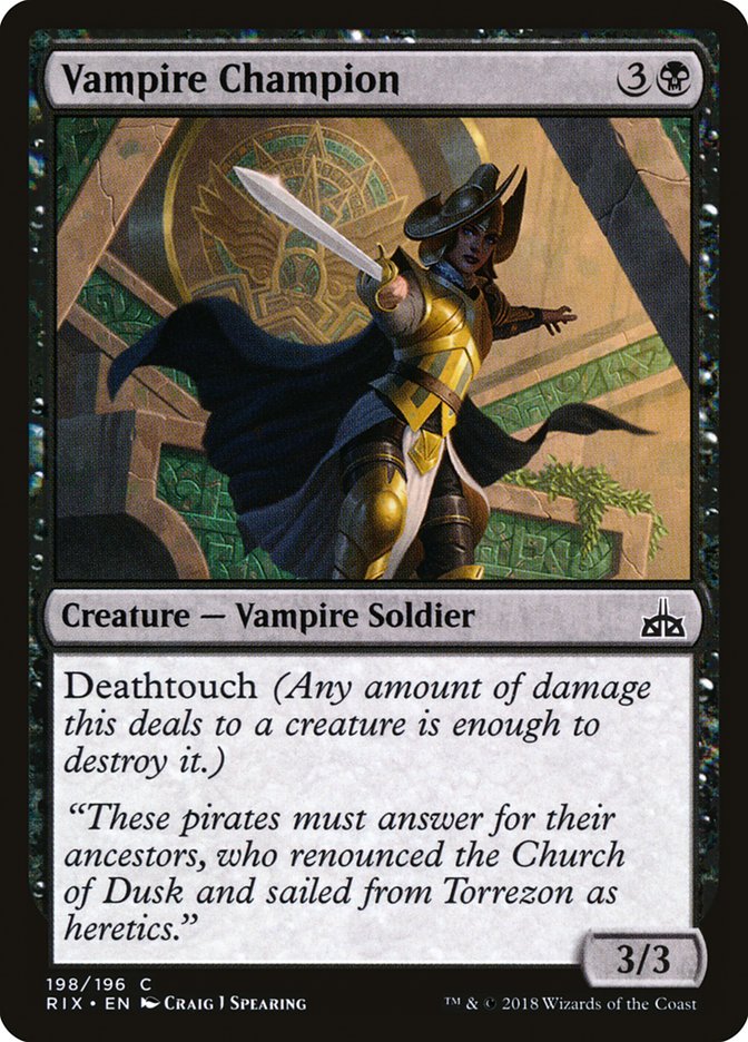 Champion vampire [Rivals of Ixalan]